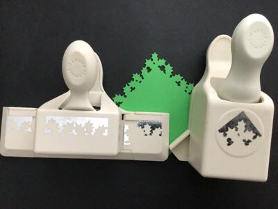 Martha Stewart CHRISTMAS HOLLY Corner Border Card Craft Punches VERY CRISP - Image 1 of 3