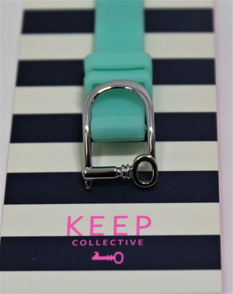 Держите коллективный браслет силиконовый синий темно-бирюзовый зеленый серебро - Изображение 1 из 1