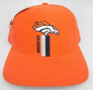 SOMBRERO GORRA A PRESIÓN DE COLECCIÓN CON LOGOTIPO NARANJA DENVER BRONCOS NFL ATLÉTICO DÉCADA DE 1990 ¡NUEVO CON ETIQUETAS! - Imagen 1 de 4