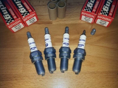 4 bujías BRISK YS plateadas 12x19 mm se adaptan a: Ducati 1000 (chispa doble) y2003-2010 Foto 1 de 4