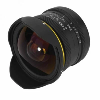 KamLan 8MM F3.0 APS-C Manual Wide Angle Fisheye Lens For Sony E Mount Camera - Image 1 of 4