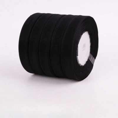 5 Rolls 1.5cm Width Solid Sheer Yarn Ribbon Mesh Trim Edge for DIY Gift Decors - Image 1 of 4