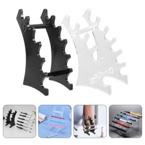 2 Pcs Makeup Brush Storage Rack Dryer Holder Horizontal Organizer - Bild 1 von 12