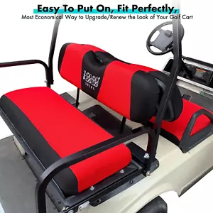 Golf Cart Front Rear Seat Cover Set for EZGO TXT RXV & Club Car DS 2000-Up - Picture 1 of 5