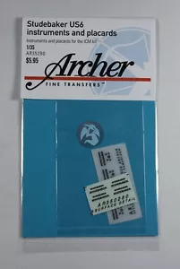 Archer 1/35 Studebaker US6 LKW Instrumente Plakate und Gitter Logo AR35280 - Bild 1 von 1