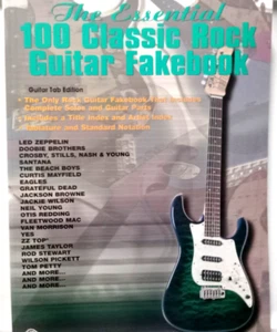 Classic Rock Guitar The Essential 100  Fakebook (1997, Paperback) Warner Bros. - Picture 1 of 2