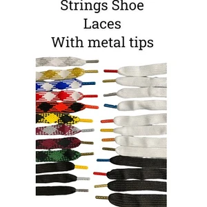 Strings 3/4" or 1" Wide Double Fat.Thick High Quality Shoelaces 45 Inch Laces - Picture 1 of 1