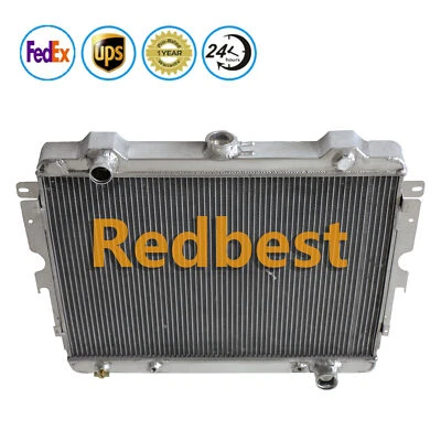 Radiador de aluminio para 1973-1976 Plymouth Duster Scamp Valiant 5,2 L 5,9 L V8 3 filas Foto 1 de 4