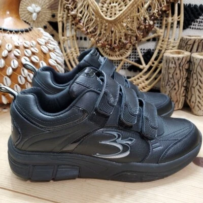 Zapatilla deportiva Gravity para mujer 8,5 Defyer Versoshock Extora correas de cuero EVA negra Foto 1 de 4