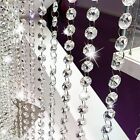 Acrylic Crystal Bead Wedding Wreath Hanging Decor 14mm Beads 10 12mm Iron Ring