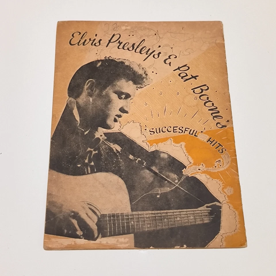 Elvis Presley & PAT BOONES on cover indonesia vintage  song book 1950's RARE - Image 1 of 4