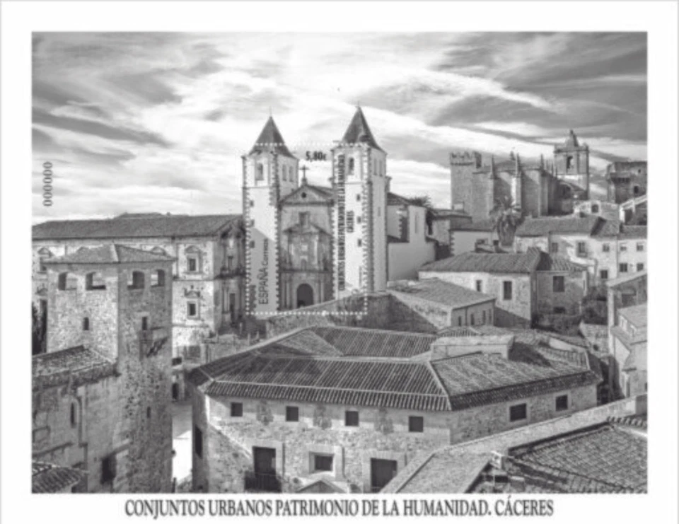 spain 2021 espagne CASERES Urban World Heritage Site UNESCO architecture ms1v  - Image 1 of 1