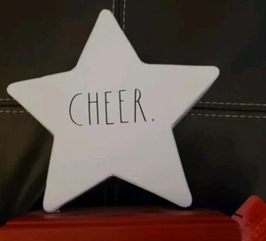 Rae Dunn Holiday Cheer Star White With Red - Picture 1 of 3