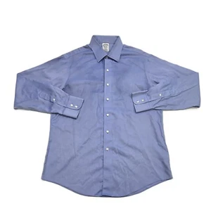Camisa de vestir Brooks Brothers Regent manga larga azul liso para hombre talla 16-36 - Imagen 1 de 9