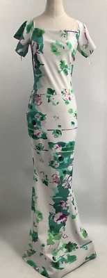 CHIARA BONI Women's White LA PETITE ROBE LONG Floral Maxi Dress Size 42 / 6 - Imagem 1 de 4
