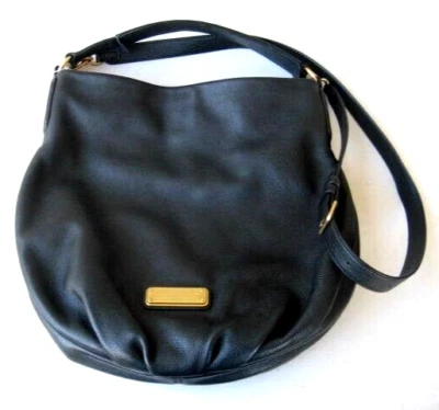 MARC by Marc Jacobs Hillier Hobo Tote Black Leather Shoulder Crossbody Bag MINT - Image 1 of 4