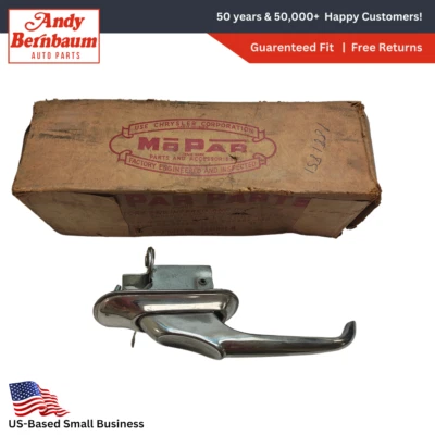 Manija cromada puerta exterior pasajero delantero derecho Plymouth 1957-1959 1881851 nuevo de lote Foto 1 de 4