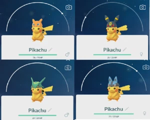 Pikachu Umbreon Lucario Charizard Rayquaza 🎉Hat Cap Costume Pokemon Event🎉 GO - Imagen 1 de 5