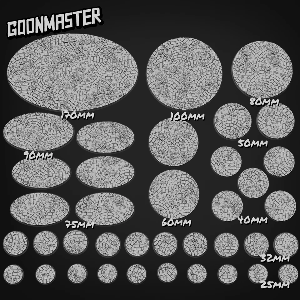Jungle Ruin Bases Legion Terrain Scenery Tabletop Miniatures 28mm Wargames - Image 1 of 1