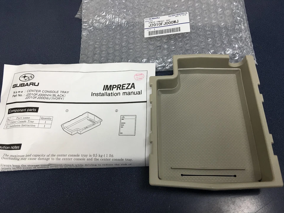 BANDEJA CONSOLA CENTRAL ORIGINAL SUBARU 2012-2016 IMPREZA 2013-2016 MARFIL CROSSTREK Foto 1 de 1