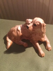ROYAL DOULTON DOG RETRIEVER & PUP MODEL No. DA 173 GLOSS PERFECT GOLDEN BROWN - Picture 1 of 6