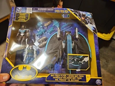 DC Batman Bat Tech Flyer Avion Bat Tech MR Freeze vs Batman Nuevo Foto 1 de 4
