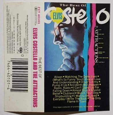   "The Best  Of" Elvis Costello And The Attractions, 1985 Columbia Cassette  - Image 1 of 4
