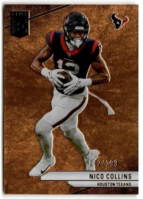 Nico Collins 2024 Donruss Elite Orange /399 #6 Houston Texans - Image 1 of 2