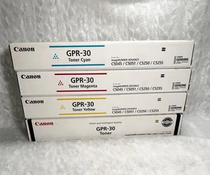 (4) Canon Toner GPR-30 Schwarz Cyan Magenta Gelb Full Set NEU VERSIEGELT Original - Bild 1 von 6