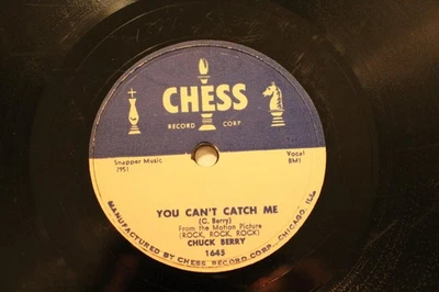 R&R 78 RPM CHUCK BERRY You Can't Catch Me CHESS 1645 EE- Foto 1 de 3