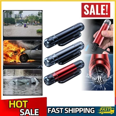 Rompeventanas de Coche y Cortador de Cinturón de Seguridad, 2 en 1 Life Hammer Herramienta de Escape de Emergencia Foto 1 de 4