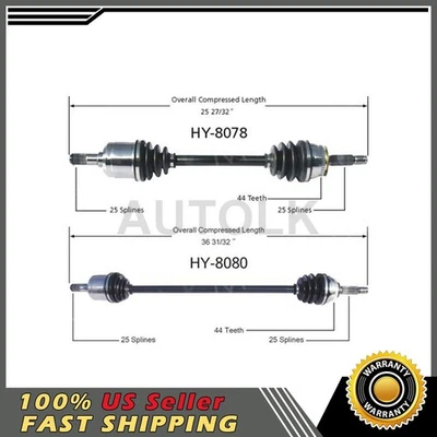Eje TrakMotive CV compatible con Hyundai Elantra 2004 2005 2006 Foto 1 de 4
