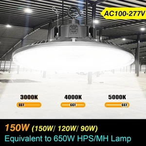 150W 3000K/4000K/5000K UFO LED High Bay Shop Light Factory Area Lighting Fixture - Picture 1 of 11