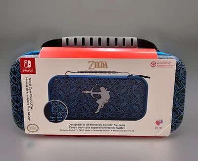 NUEVO Nintendo Switch Lite Oled Zelda Sheikah Brilla en la Oscuridad Estuche Rígido Soporte Foto 1 de 3
