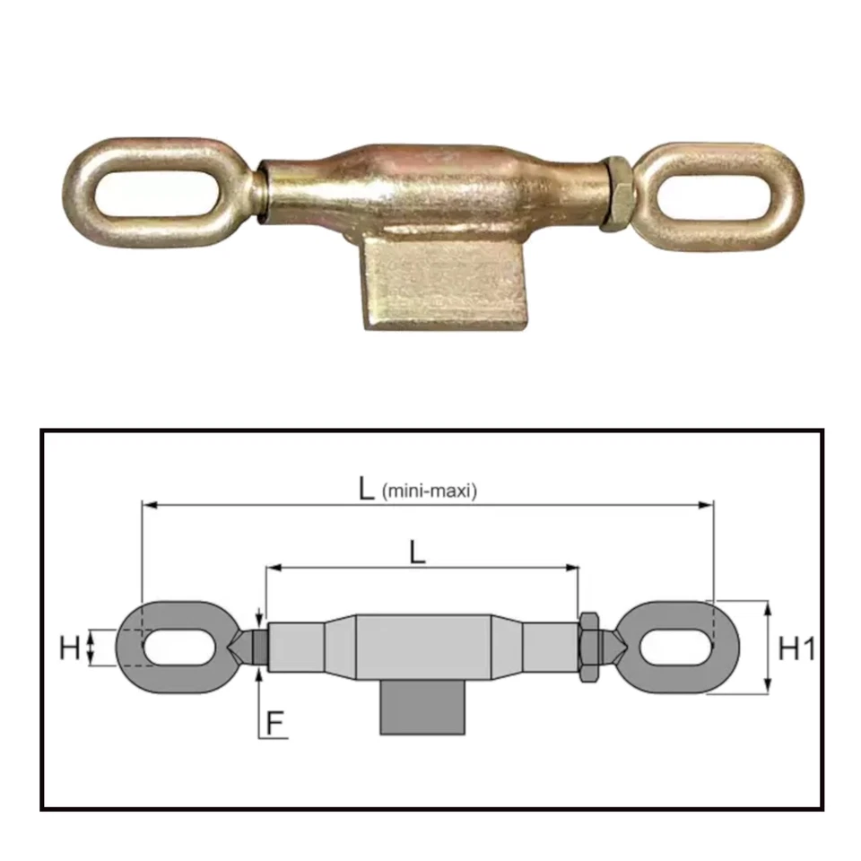 Spannschloss für Unterlenker Stabilisatorkette M16 L245 Spannkette - Bild 1 von 1