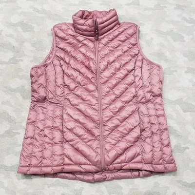 Colete feminino 32 graus XL roxo zíper completo sem mangas gola simulada - Imagem 1 de 4