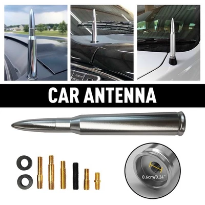 ANTENA SILVER BULLET 50 PARA CHEVROLET CAL SILVERADO GMC 1500/2500/3500 SIERRA - Imagem 1 de 4