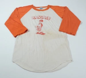Vintage 80s The Knits Womens Rascals Baseball Raglan Shirt Discolored Size M - Picture 1 of 9