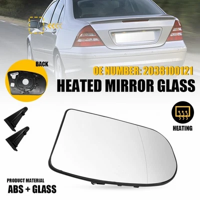 Espejo retrovisor térmico de vidrio para Mercedes Benz Wagon E320 E350 E500 E55 AMG lado del conductor Foto 1 de 4