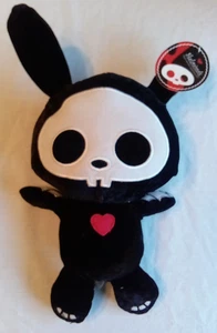 Brand New Vintage 2010 SKELANIMALS Black Dog 12" Skeleton Plush Stuffed Animal - Picture 1 of 12