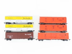 LOT of 6 HO Scale Athearn & Roundhouse D&RGW/MODX/RMDX Reefer & Box Cars - Picture 1 of 8