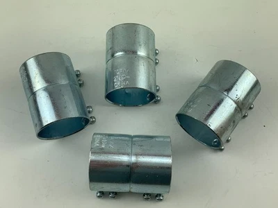 Lot of 4 TOPAZ 2" Steel Set Screw Coupling C UL US / Conduit Couplers - Imagem 1 de 4
