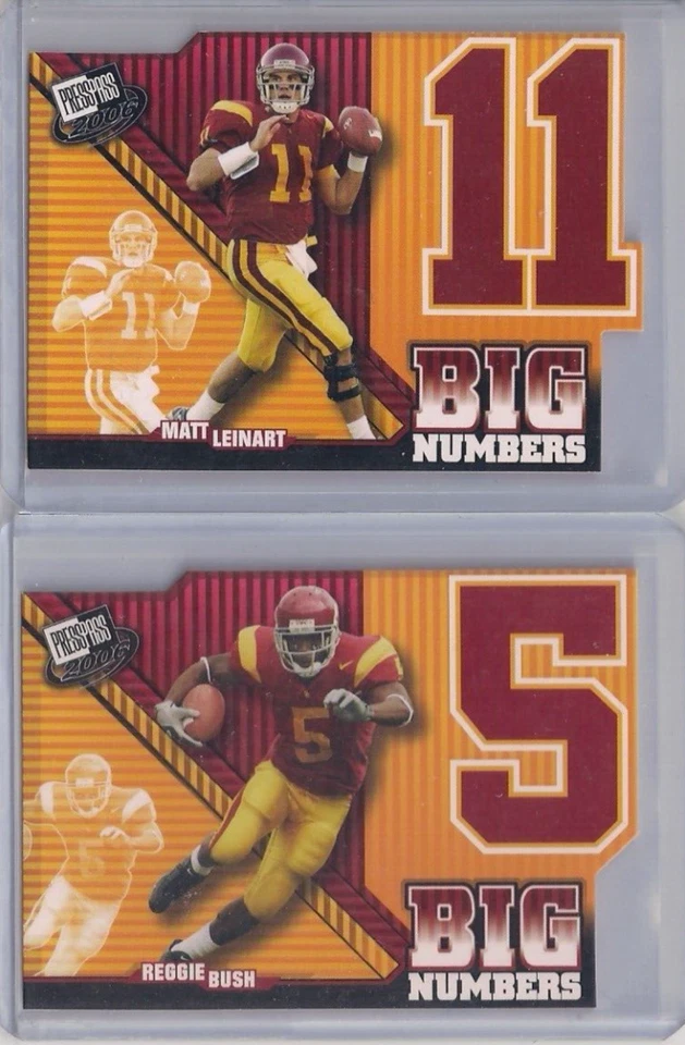 2006 Press Pass Big Numbers Die-Cut LEINART YOUNG BUSH You Pick 10+ Free US Ship - Image 1 of 2