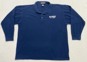 polo yamaha racing manica lunga blu uomo XL cotone Peregrine Bay - Foto 1 di 6