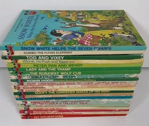 Vintage Lot of 22 Walt Disney Wonderful World of Reading - Hardcover Children's - Imagen 1 de 10