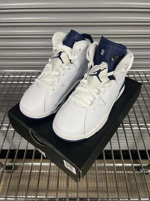 Air Jordan 6 Retro TD Midnight Azul Marino Talla [384667-141] 5C - 10C - Totalmente Nuevo Foto 1 de 4