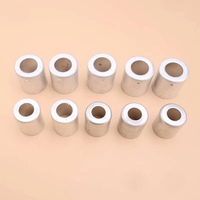 10pcs AC Fittings Beadlock Crimp Ferrules For Reduced Barrier Hose #6 #8 A1 - Image 1 of 4