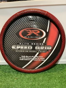 Racing Series Speed Grip Steering Wheel Cover Universal 14.5"-15.5” Check Pics - Picture 1 of 8