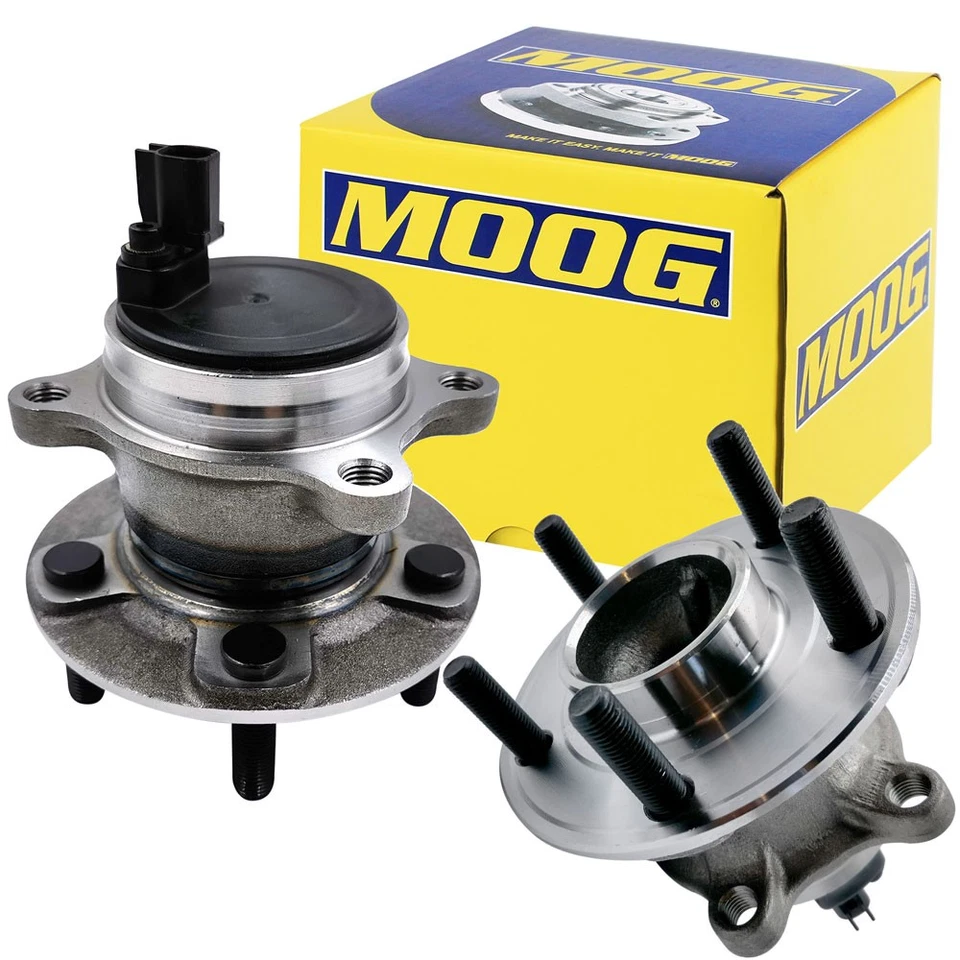 Rear Moog Wheel Bearing Hub Assembly 512466 Pair For 2012-2018 Ford Focus NY — 第 1/4 张图片