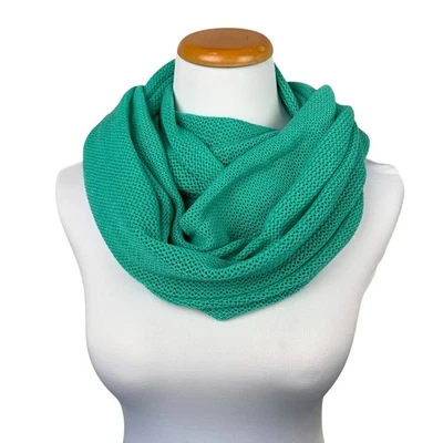 Bufanda Lululemon Om Onward Infinity Bali Breeze verde suave tejido mezcla de cachemir Foto 1 de 4